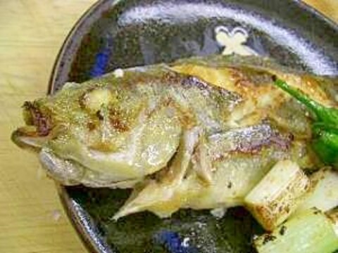 豪快にまるごと一匹!イサキの”ムニエル”